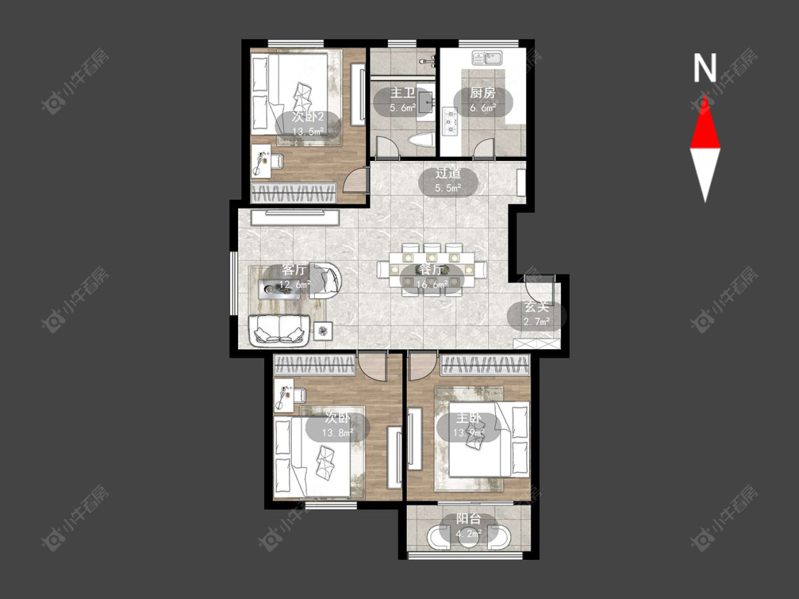 常州玲珑花园在售二手房源户型图_小牛看房