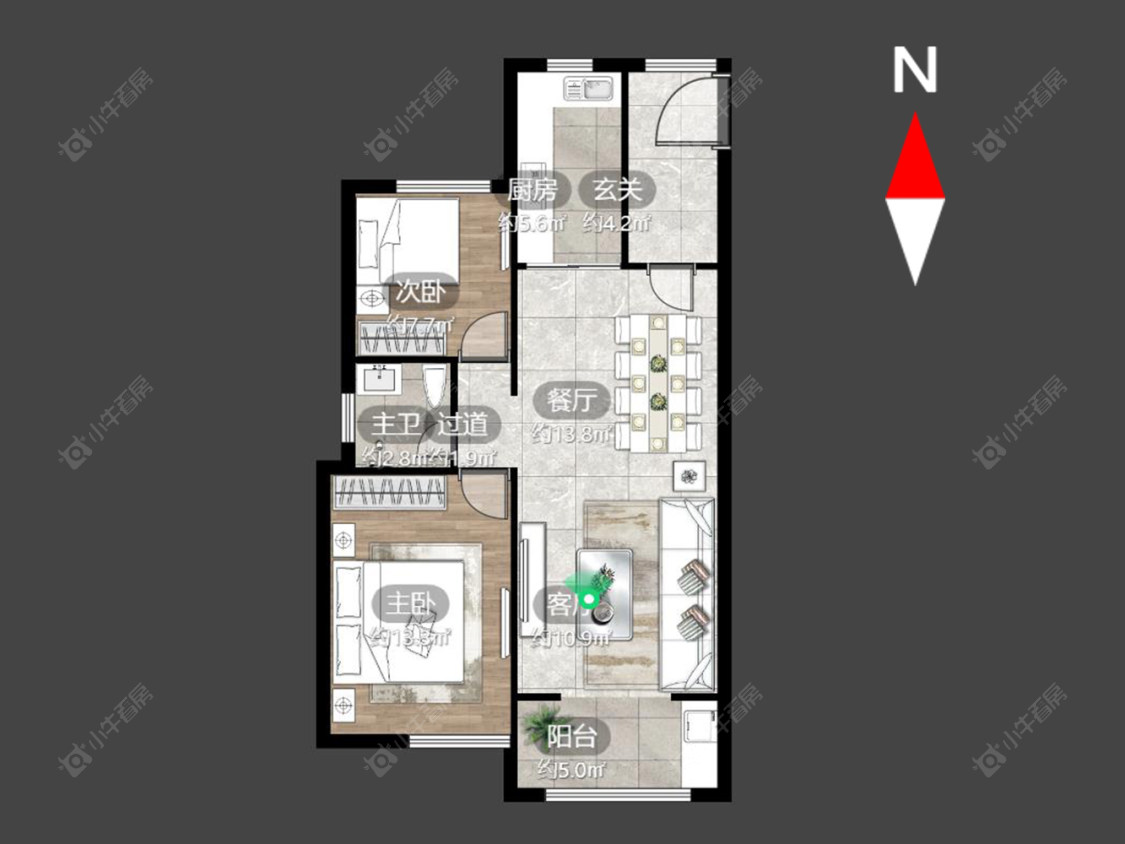 常州金地格林郡在售二手房房源户型图_小牛看房