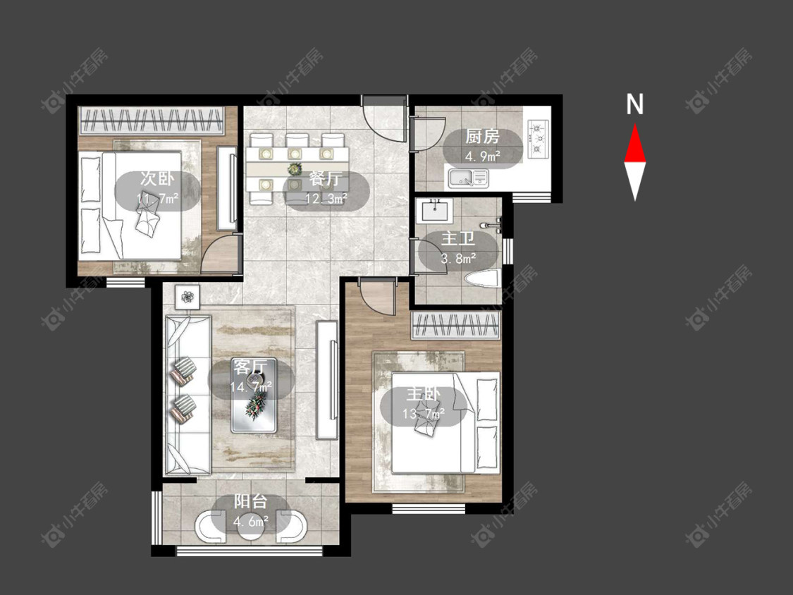 常州天山花园在售二手房源户型图_小牛看房