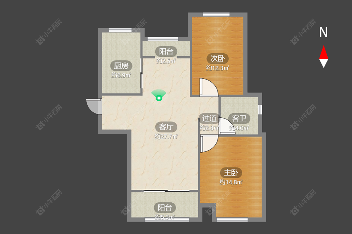 新城域二期房源户型图 常州新城域二期在售二手房源户型图_小牛看房