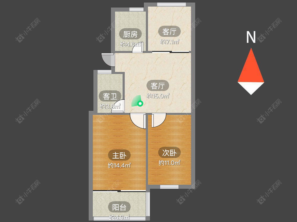 常州勤业五村在售二手房源户型图_小牛看房