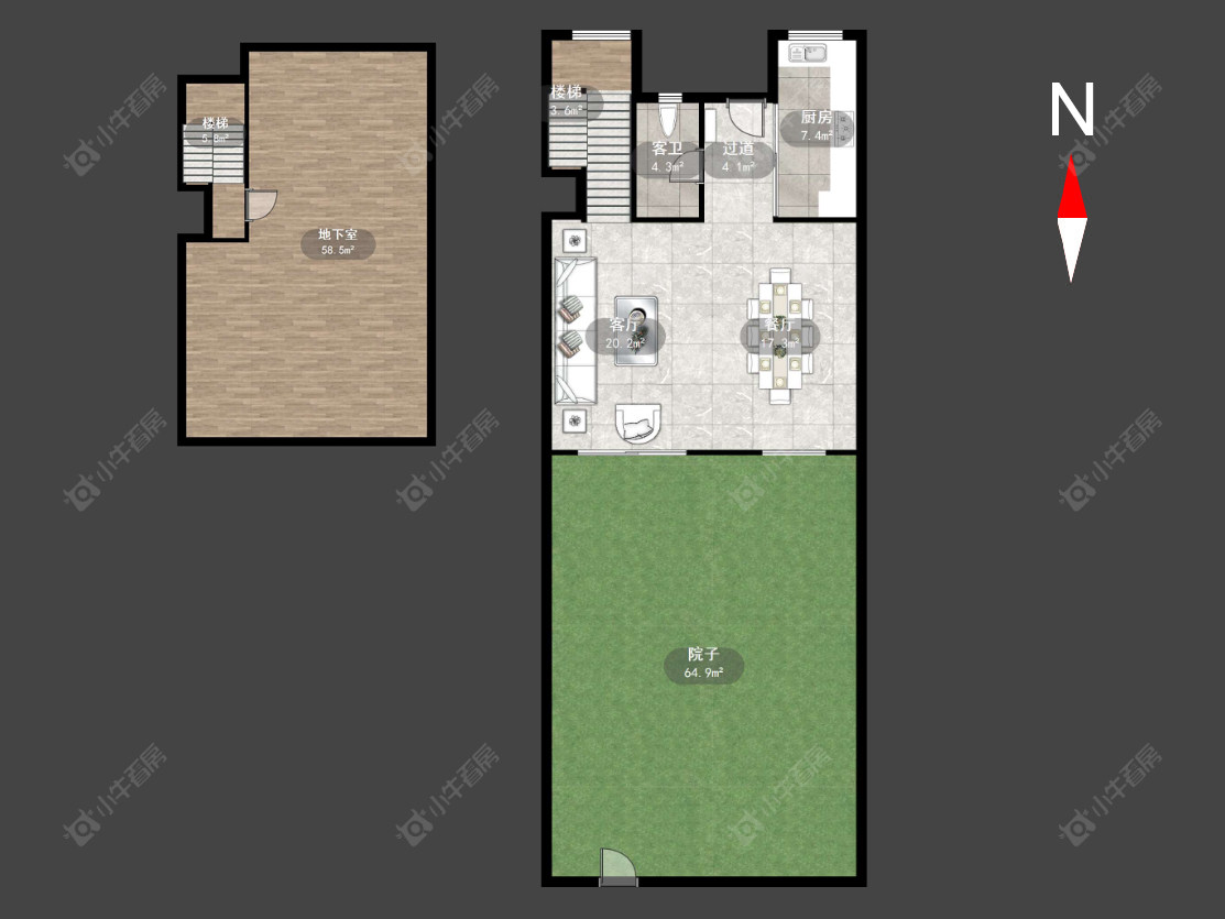 常州高成天鹅湖别墅区在售二手房源户型图_小牛看房