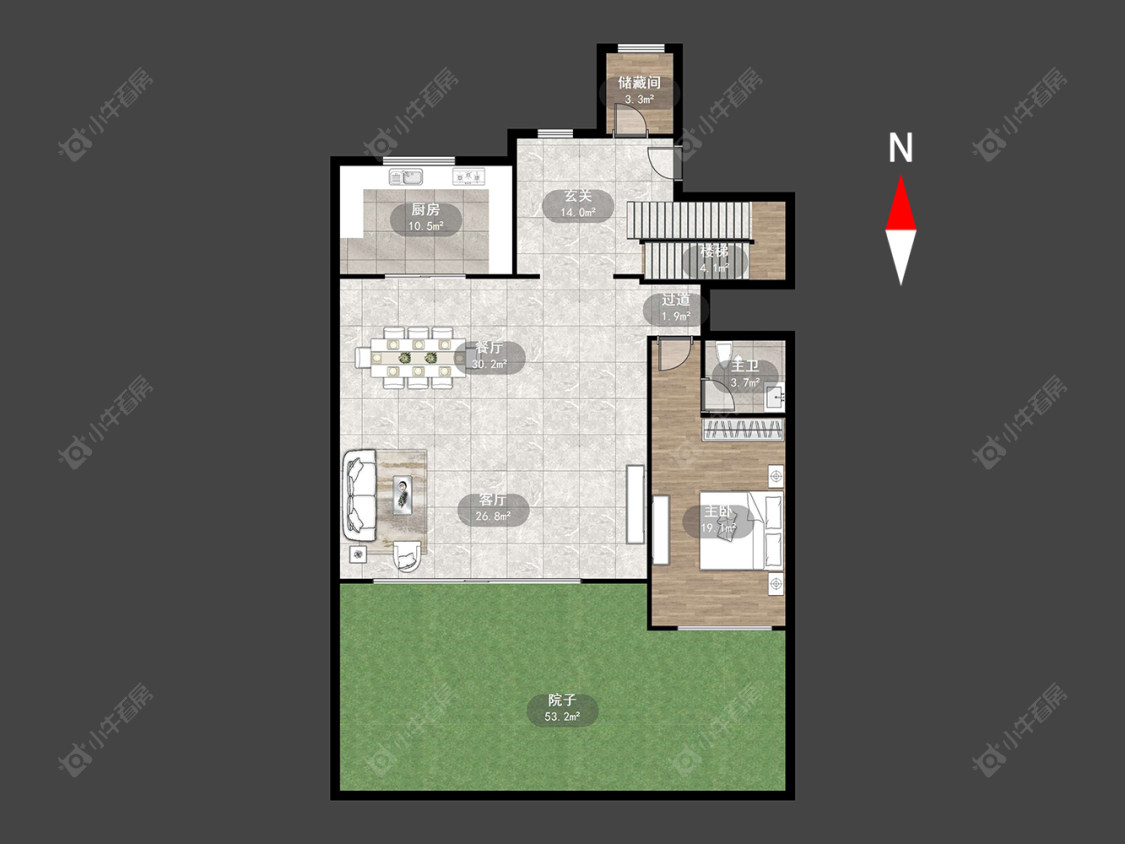 常州桃溪院子在售二手房源户型图_小牛看房