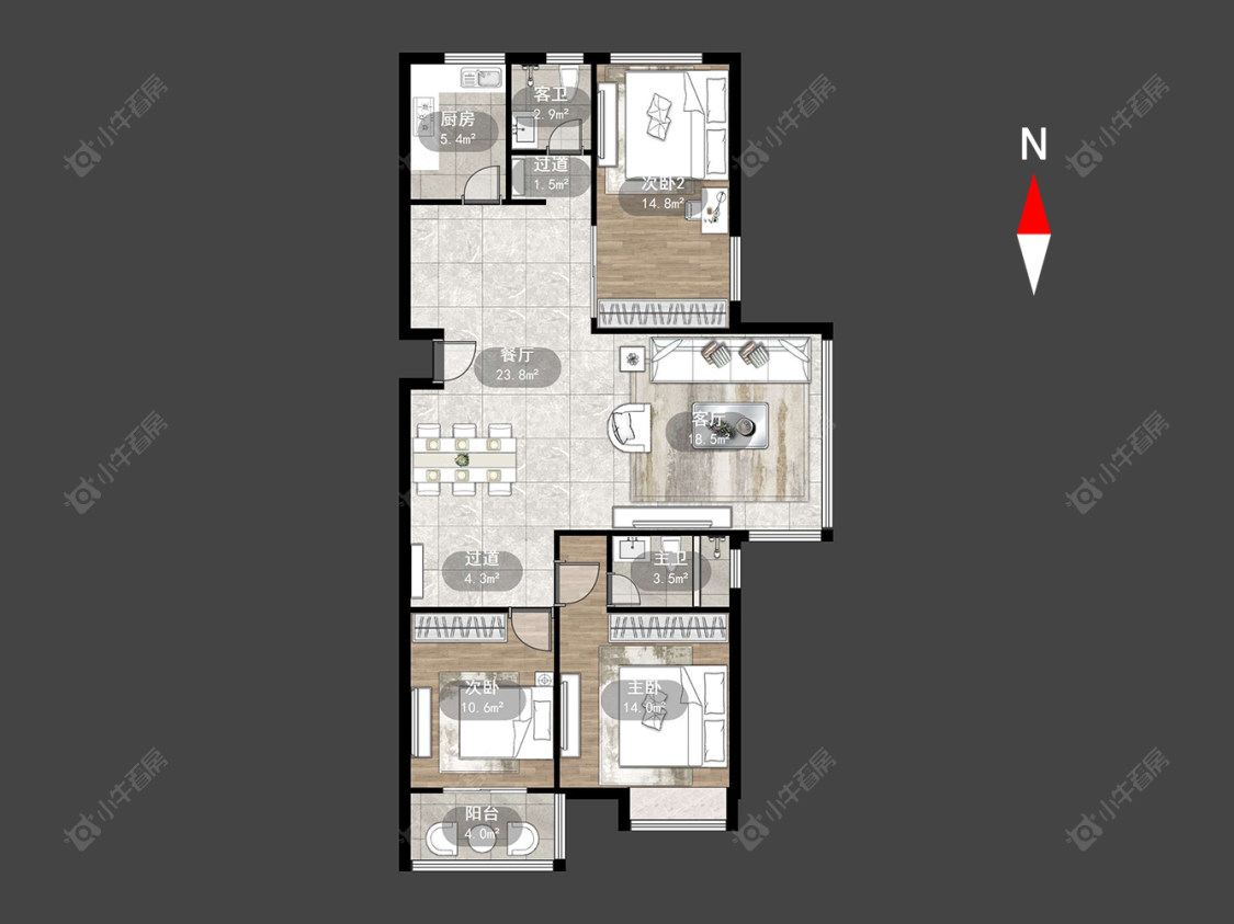 晋陵文锦房源户型图 常州晋陵文锦在售二手房源户型图_小牛看房