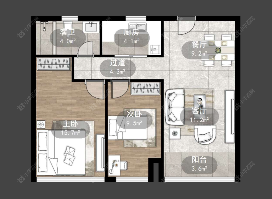 常州新欣嘉园在售二手房源户型图_小牛看房