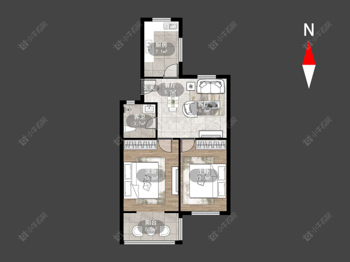 常州丽华南村在售二手房源户型图_小牛看房
