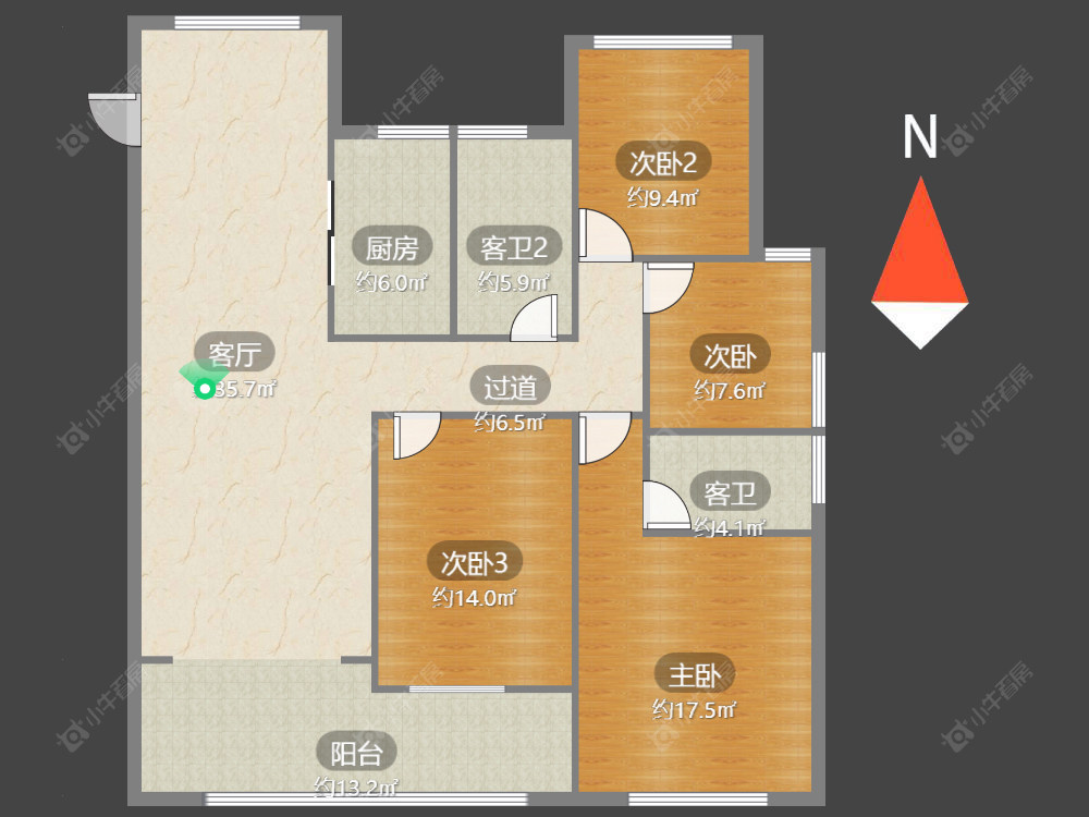 常州玉兰广场五期在售二手房源户型图_小牛看房