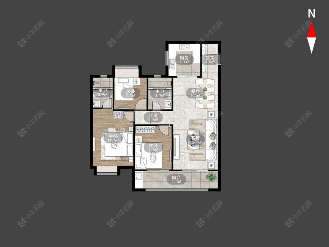 桃李东方房源户型图 常州桃李东方在售二手房源户型图_小牛看房
