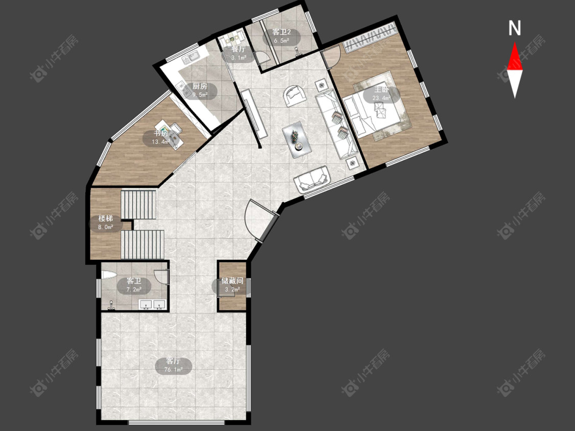 常州阳光山城在售二手房源户型图_小牛看房