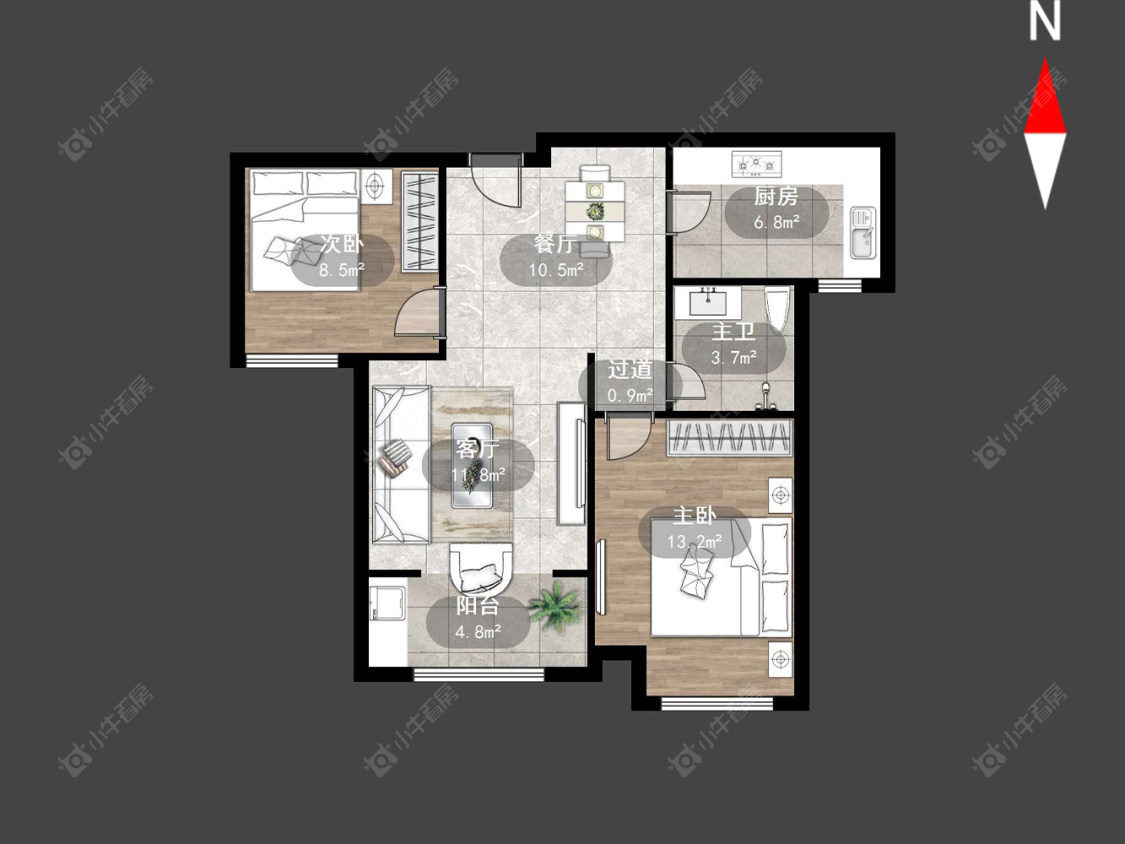 常州香溢紫郡二期在售二手房源户型图_小牛看房