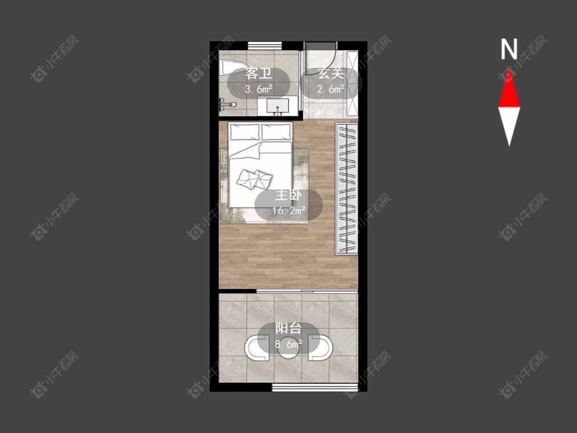 常州莱蒙城铂晶在售二手房源户型图_小牛看房