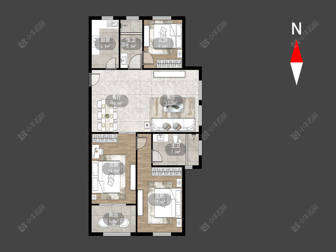 常州金新润园在售二手房源户型图_小牛看房