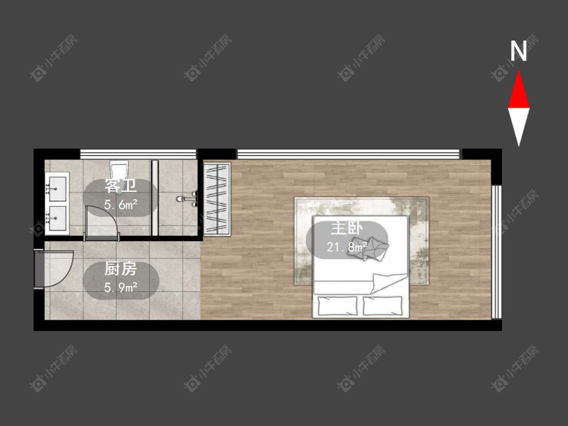 常州新天地不夜城在售二手房源户型图_小牛看房