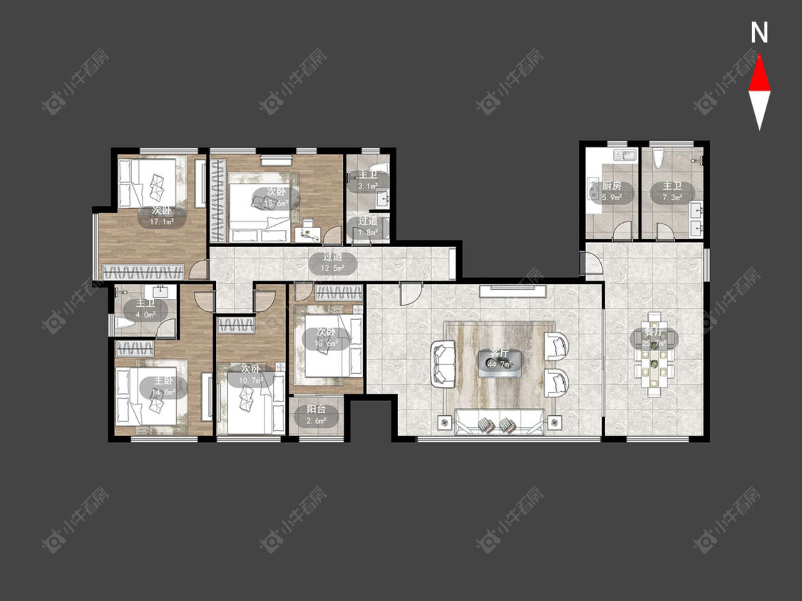 常州雨润城在售二手房源户型图_小牛看房