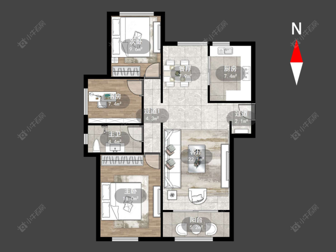 常州香溢紫郡二期在售二手房源户型图_小牛看房