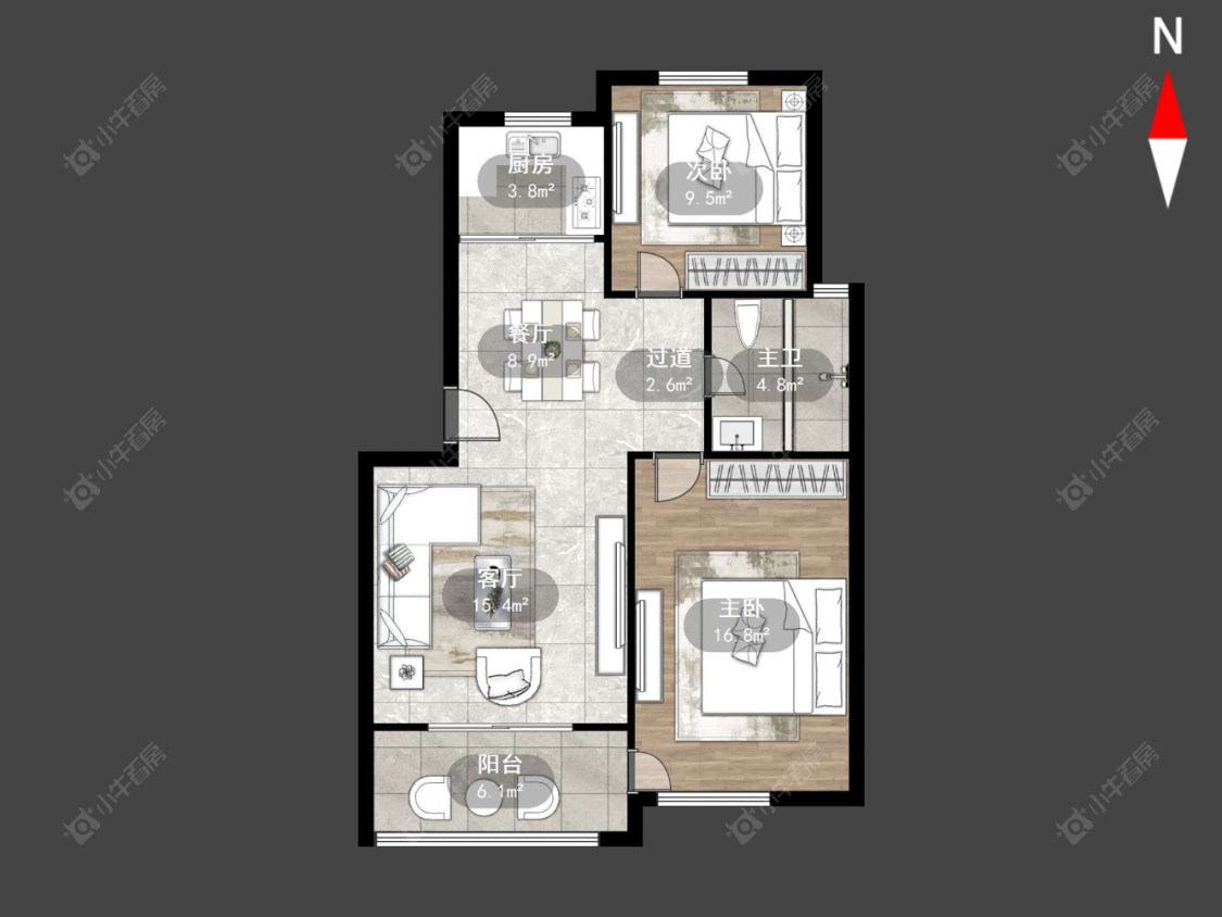 常州金色新城东区在售二手房源室内图_小牛看房