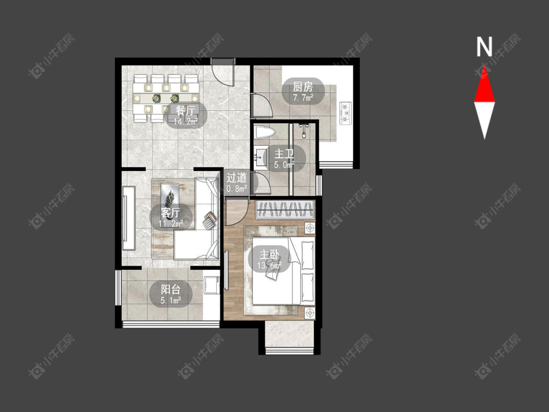 常州飞龙新苑在售二手房源户型图_小牛看房