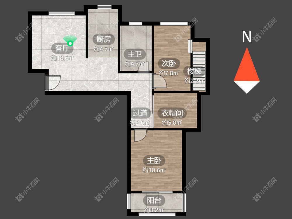 常州龙德花园在租房源户型图_小牛看房