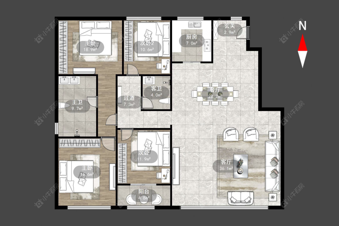 常州玉兰广场三期在售二手房源户型图_小牛看房