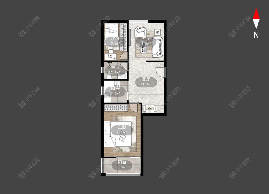常州劳动新村北区在售二手房源户型图_小牛看房
