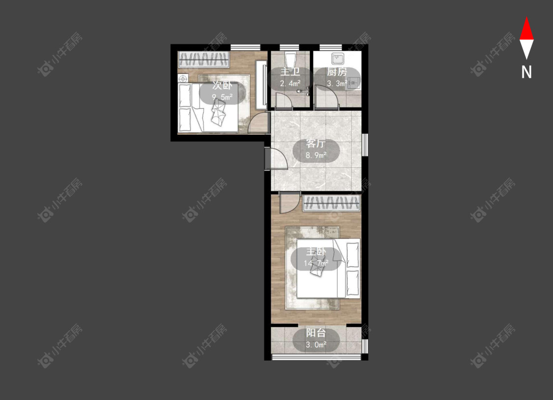 常州浦南新村在售二手房源户型图_小牛看房