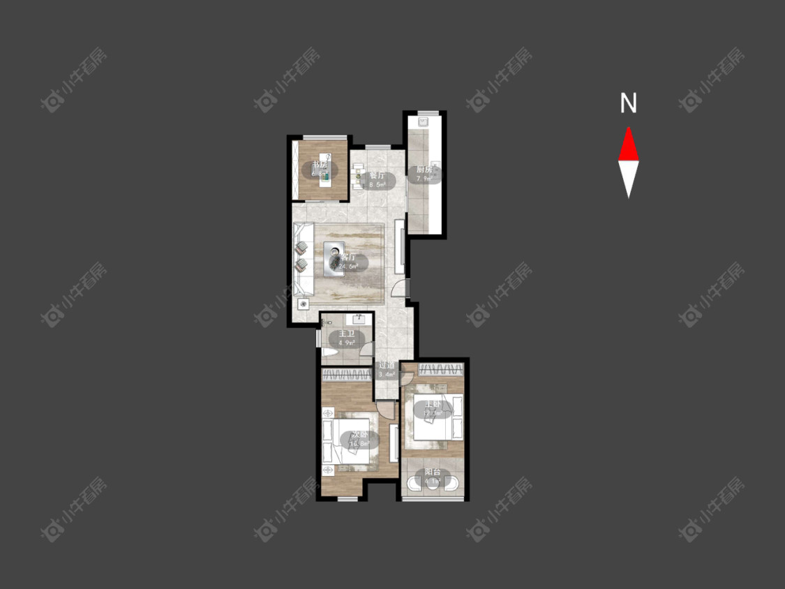 荣盛馨河郦舍房源户型图 常州荣盛馨河郦舍在售二手房源户型图_小牛看房