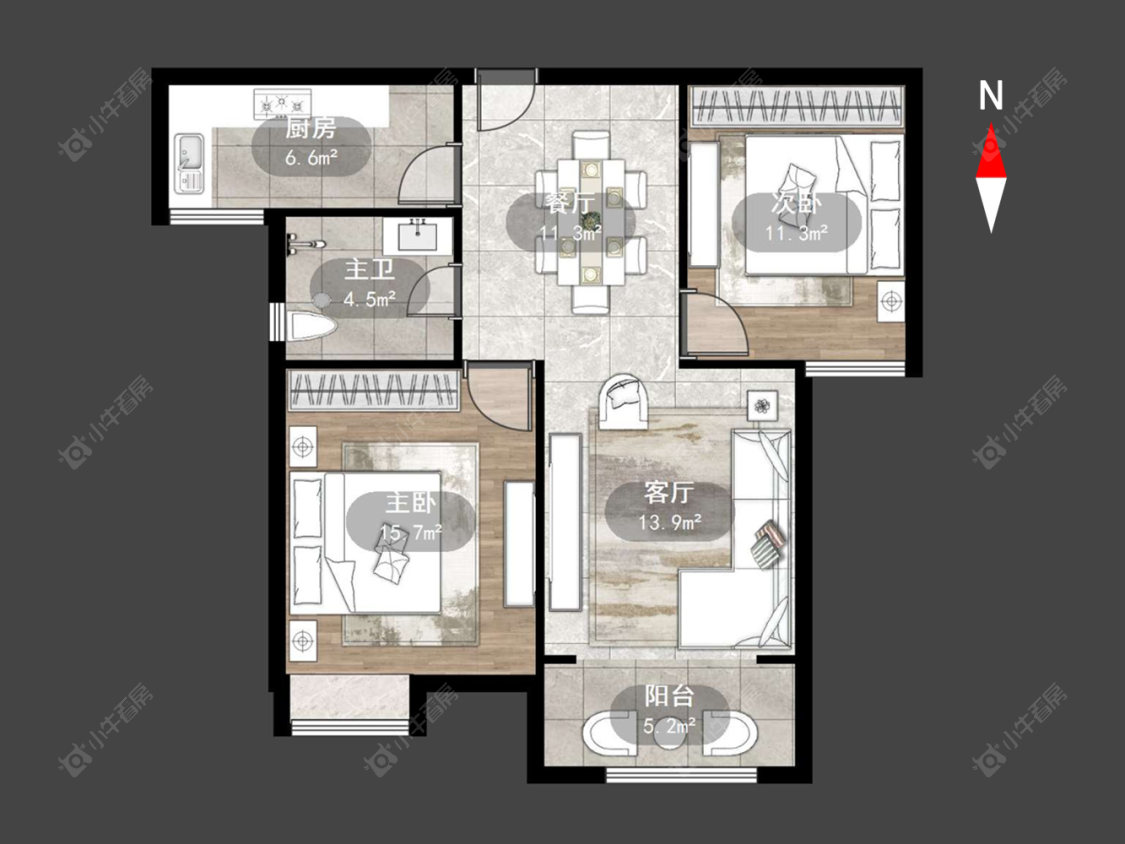 常州顺园八村二期在售二手房源户型图_小牛看房