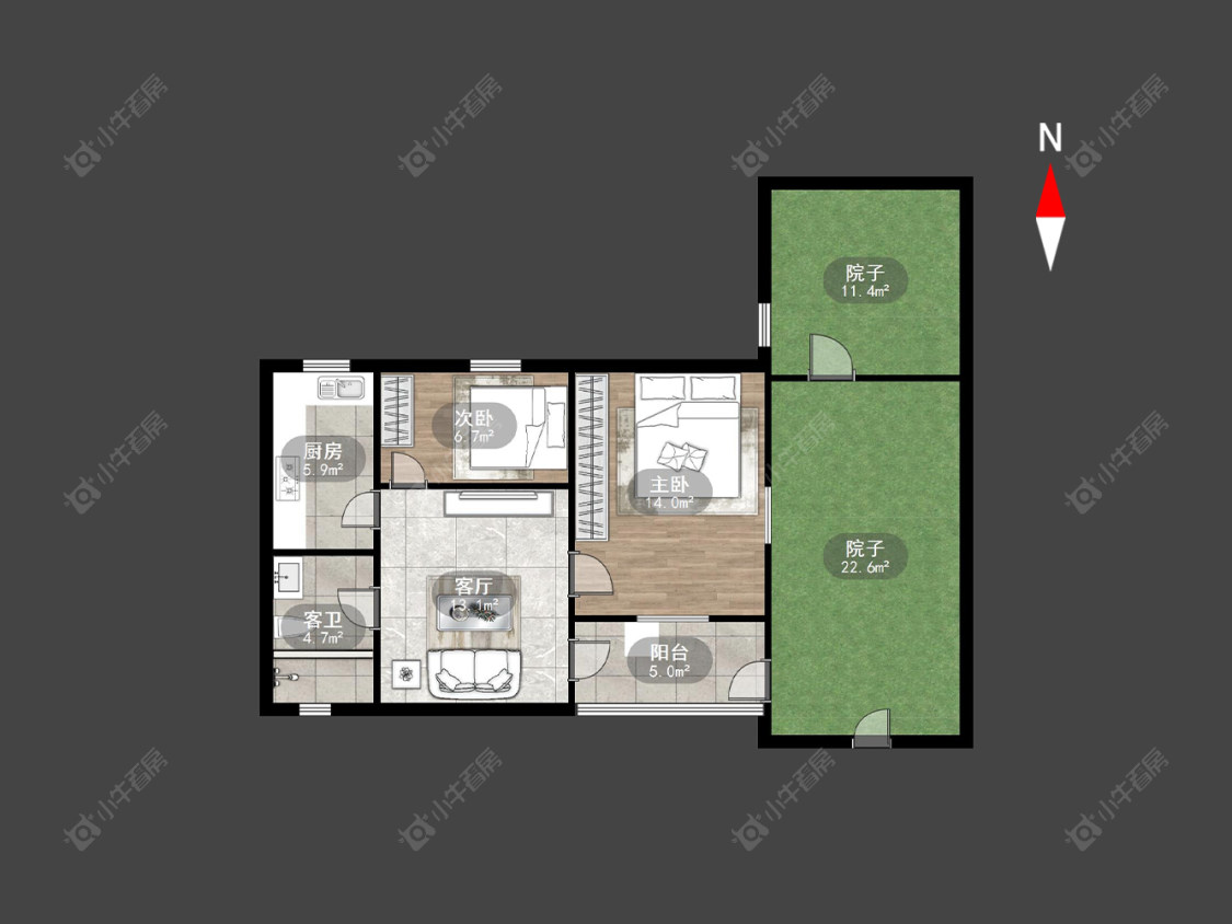 常州桃园新村在售二手房源户型图_小牛看房