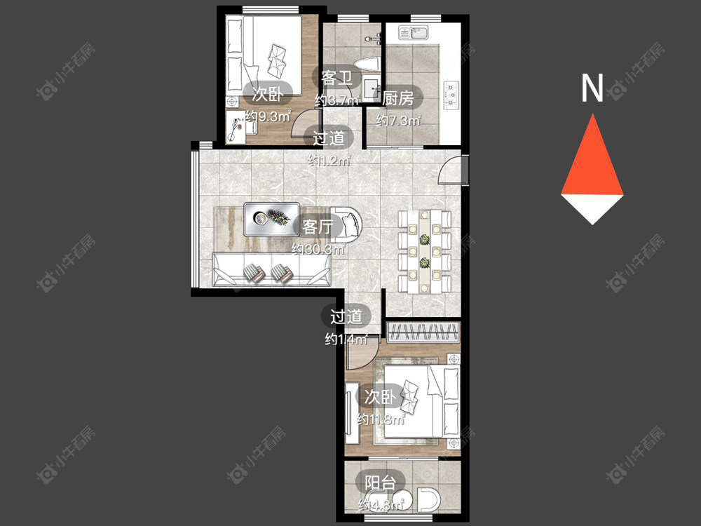 怡美花园房源户型图 常州怡美花园在售二手房源户型图_小牛看房