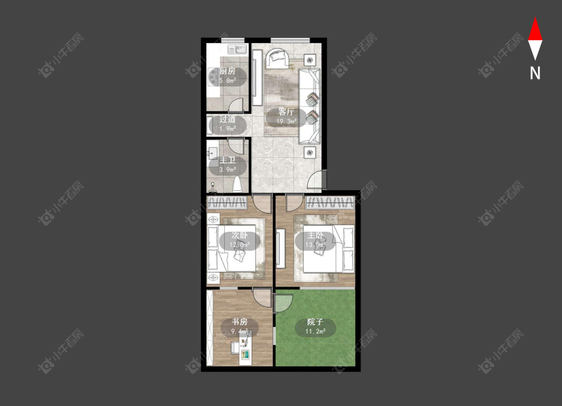 常州丽宝第花苑在售二手房源户型图_小牛看房