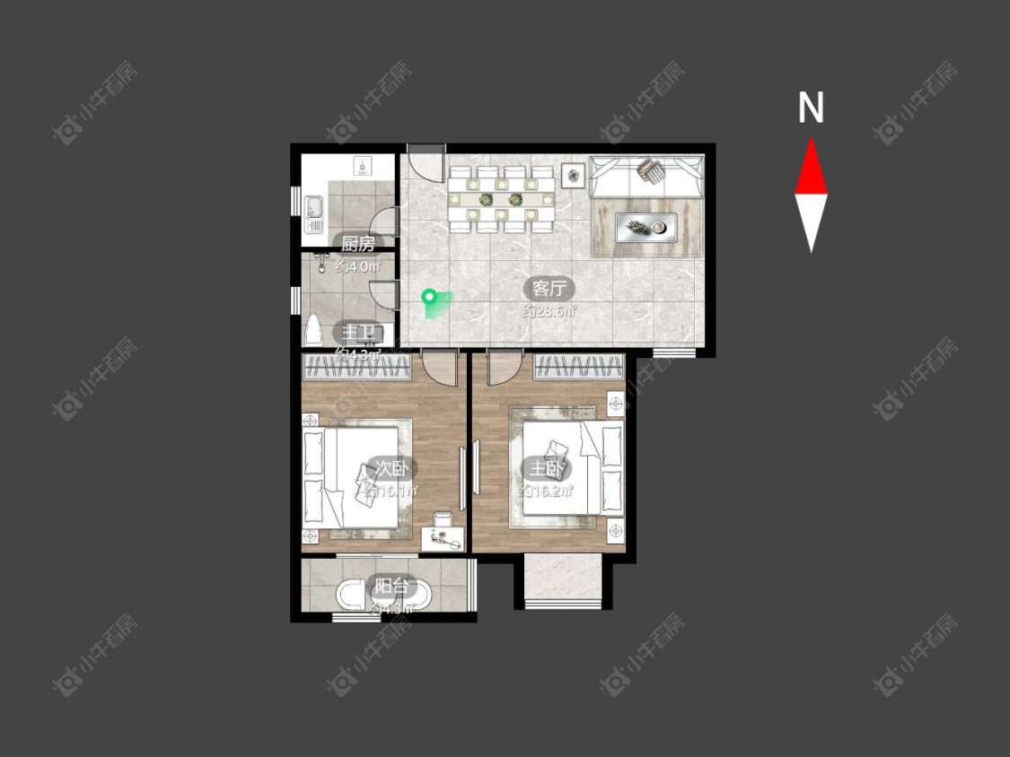 常州桃林雅景园在售二手房源户型图_小牛看房