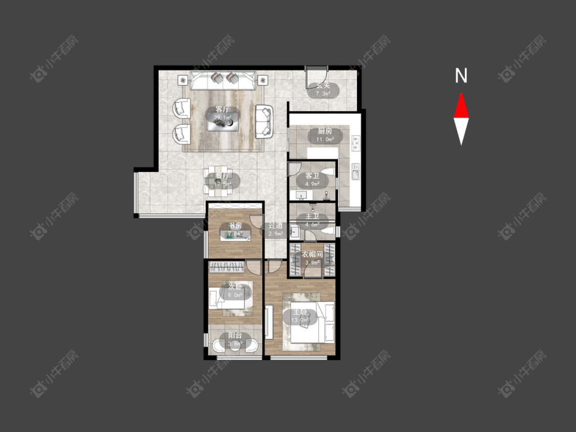 常州天润园在售二手房源户型图_小牛看房