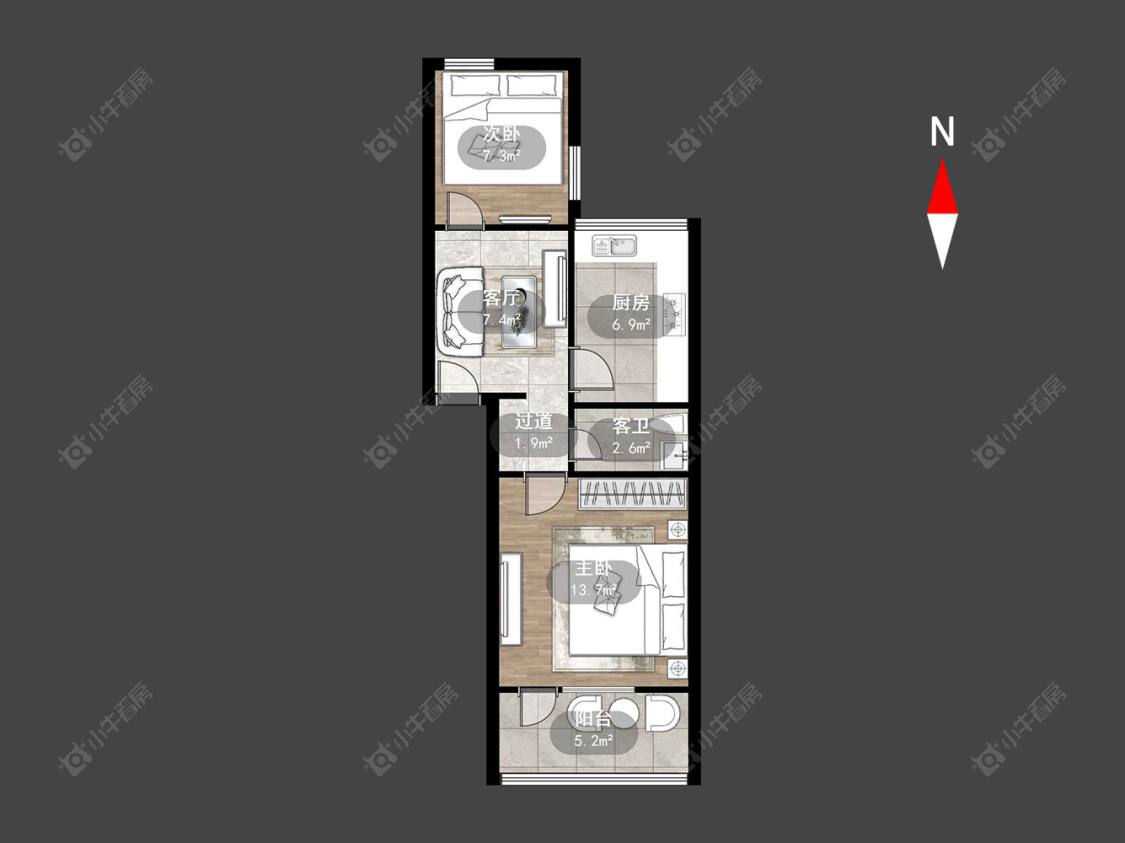 常州红梅新村在售二手房房源户型图_小牛看房