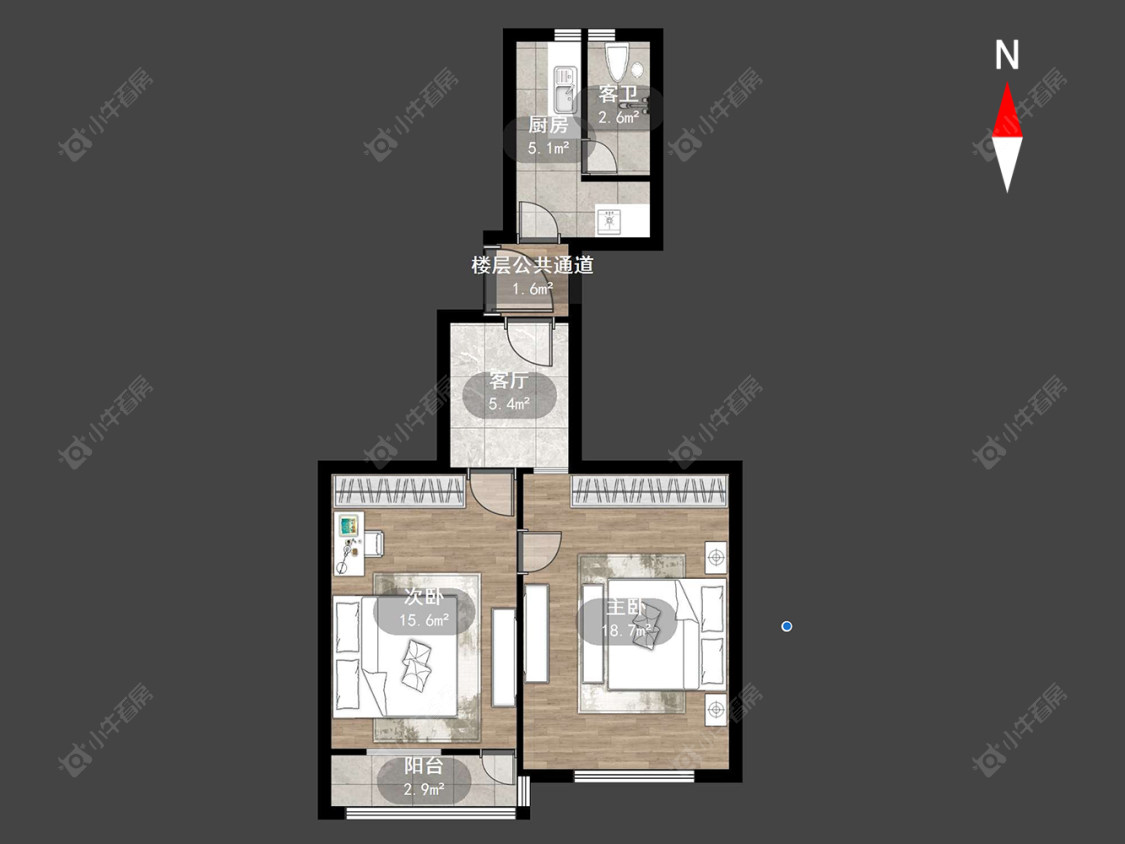 常州常钢宿舍在售二手房房源户型图_小牛看房