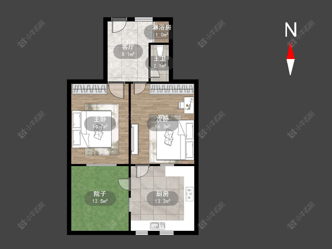 常州丽华一村在售二手房源户型图_小牛看房