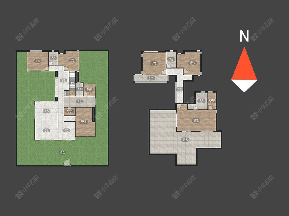 常州天安别墅在售二手房源户型图_小牛看房