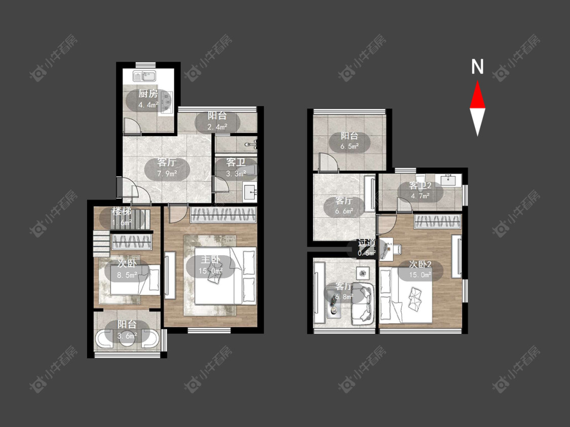 常州红梅东村在售二手房源户型图_小牛看房