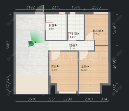 常州九龙仓时代上院在售二手房源户型图_小牛看房