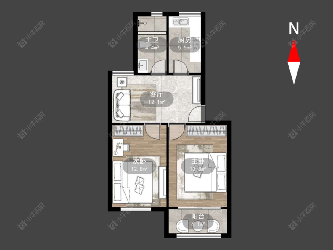 常州同德苑在售二手房源户型图_小牛看房