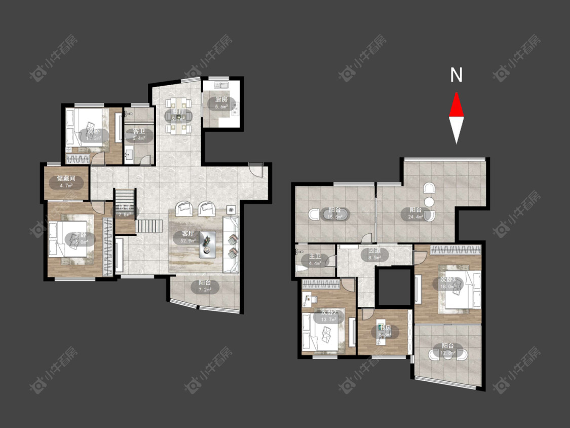 常州蓝色港湾花园在售二手房源户型图_小牛看房