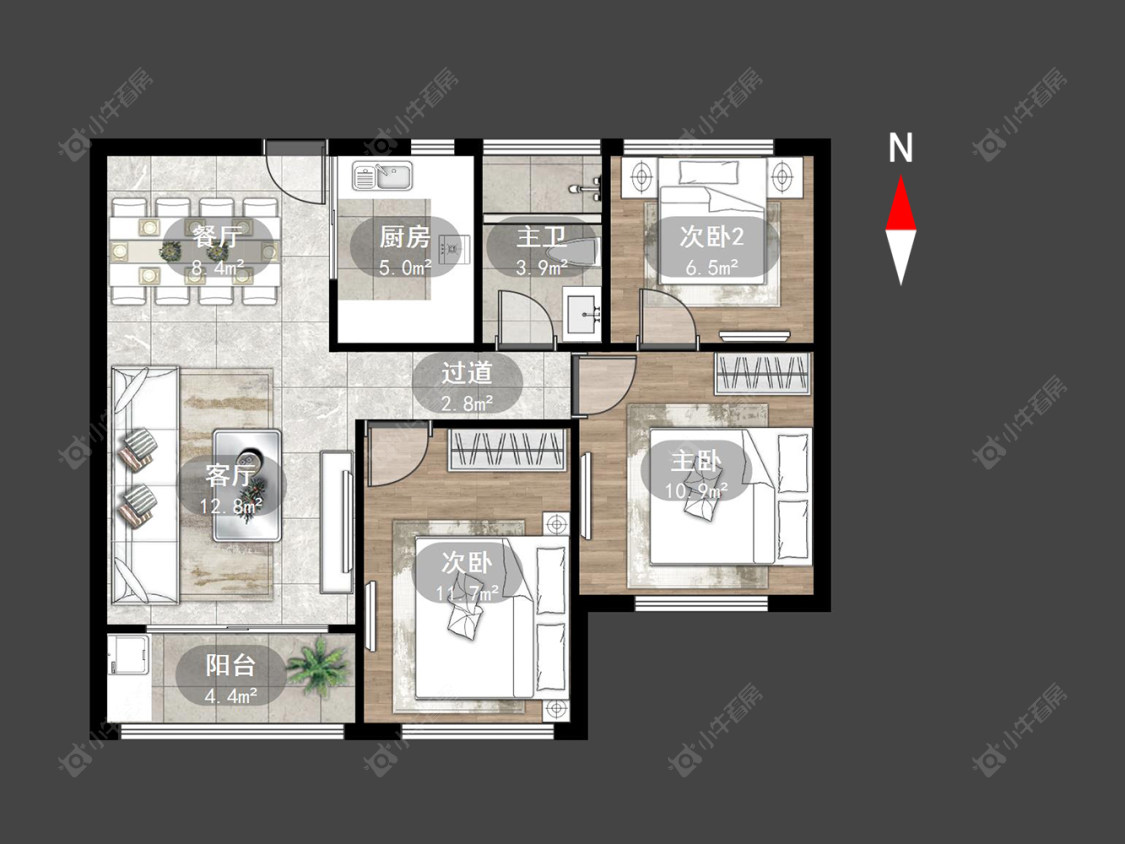 常州嘉禾尚郡在售二手房源户型图_小牛看房