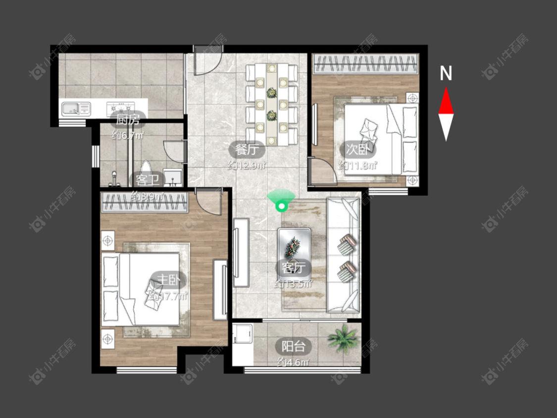 常州紫阳美地山庄在售二手房源户型图_小牛看房