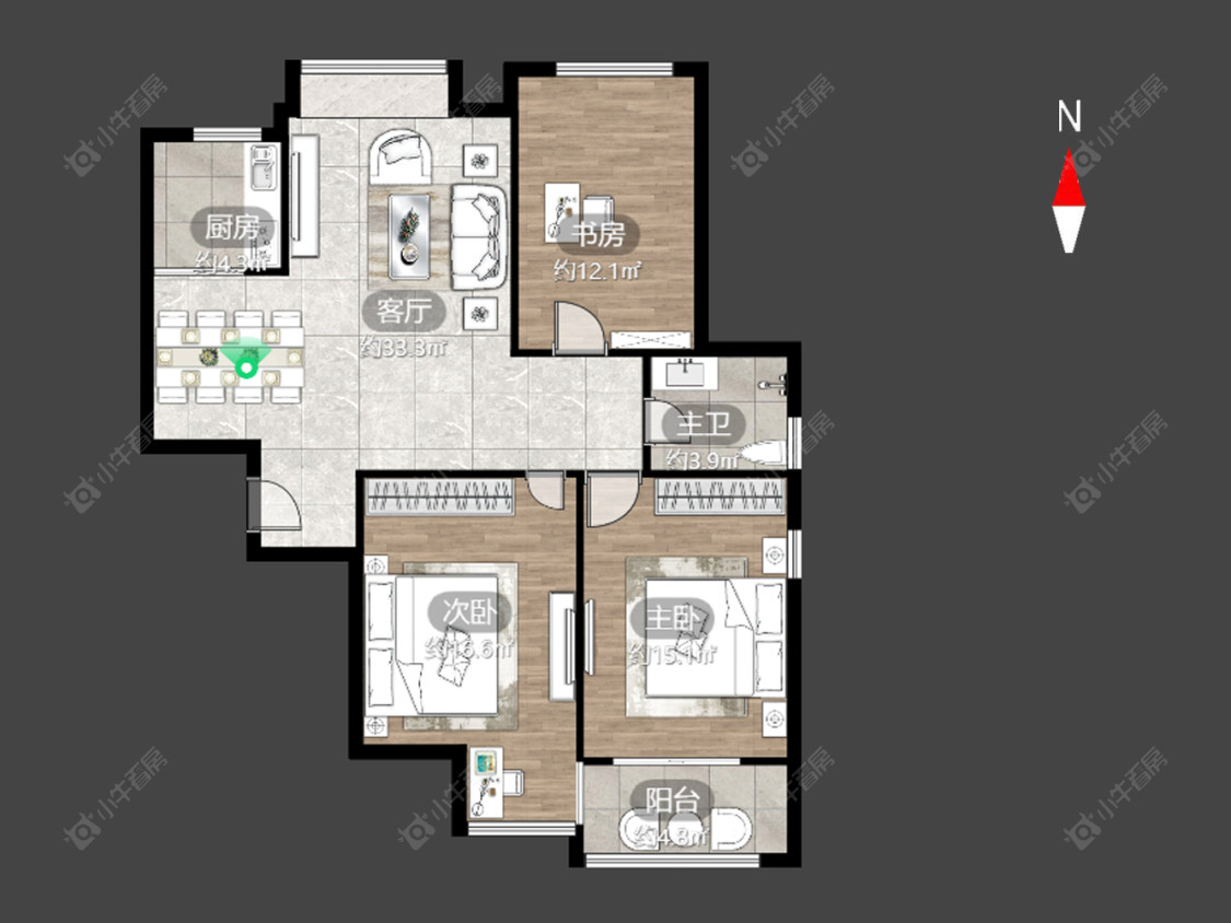 府河名居房源户型图 常州府河名居在售二手房源户型图_小牛看房