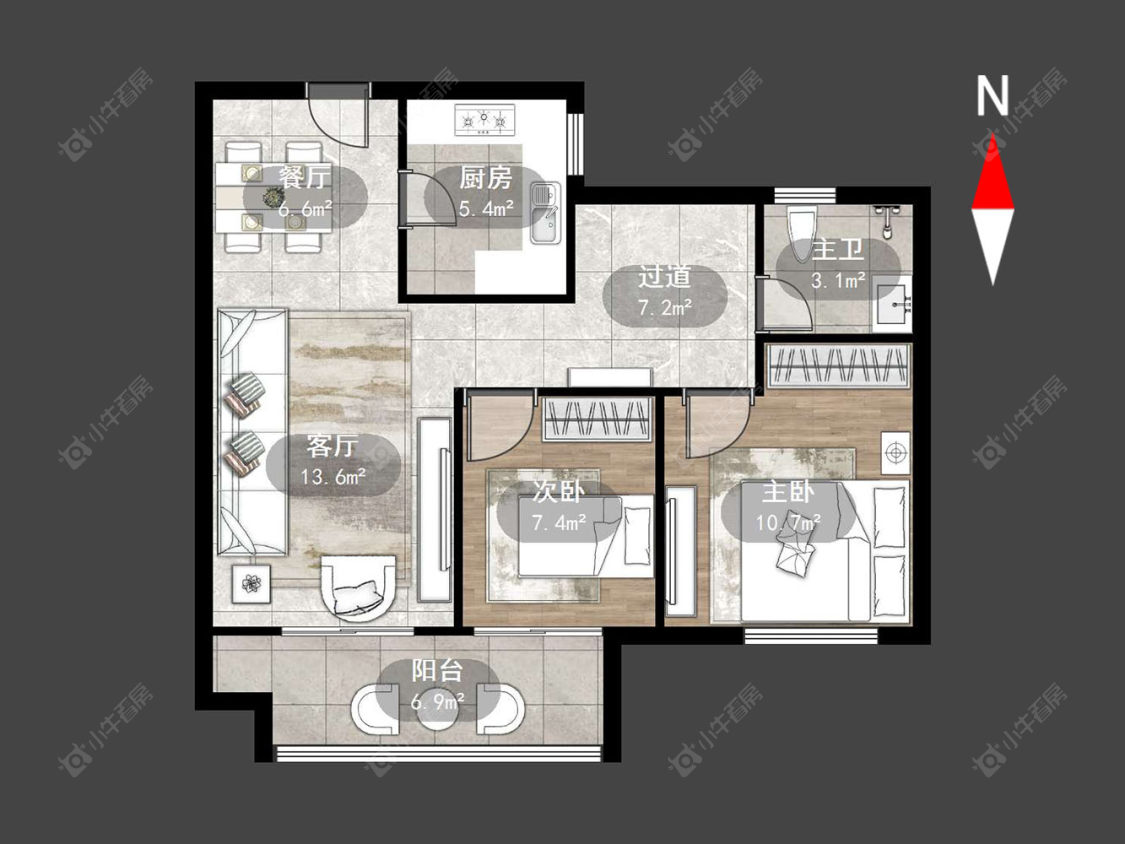 常州观湖名轩在售二手房源户型图_小牛看房