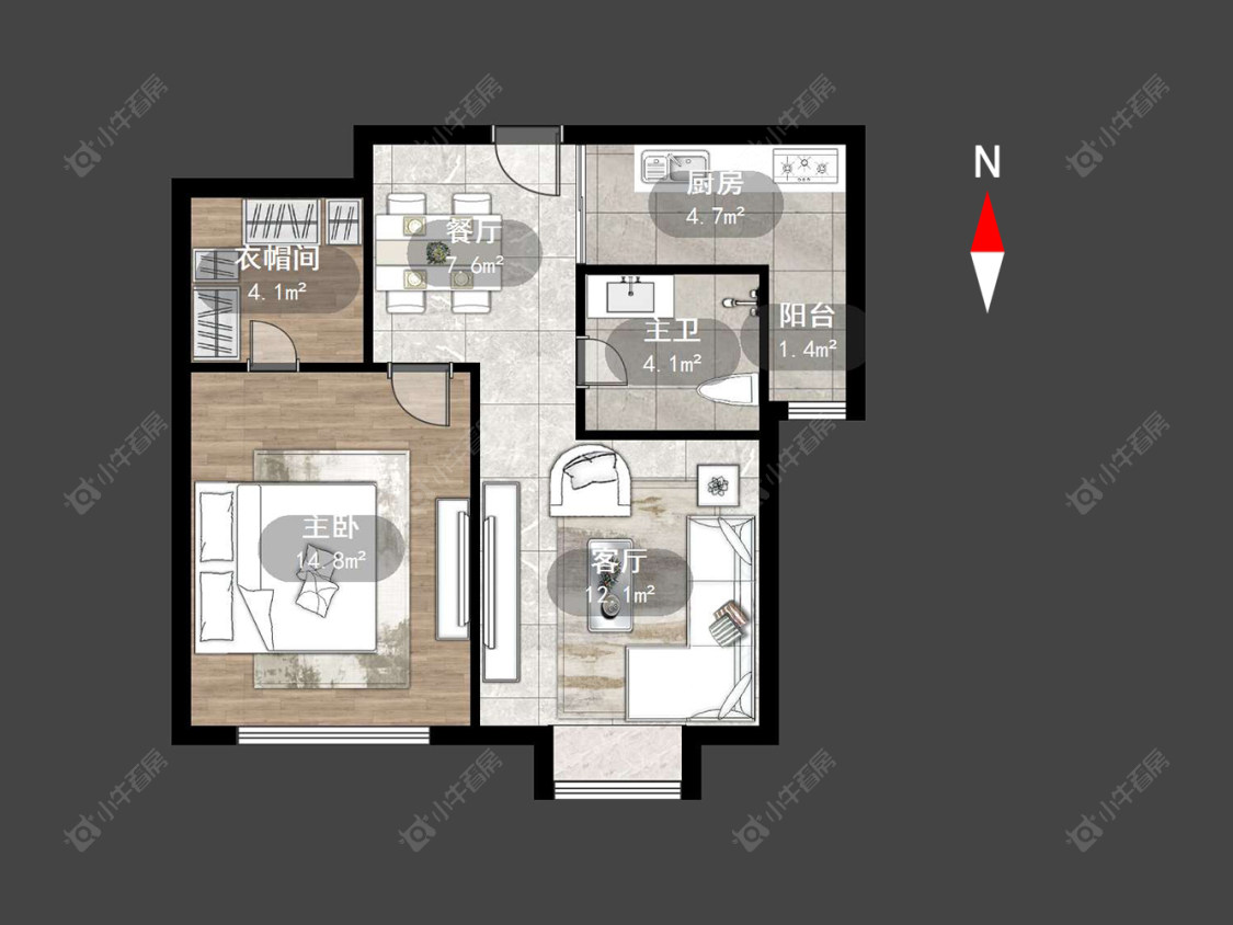 常州府翰苑东区在售二手房源户型图_小牛看房