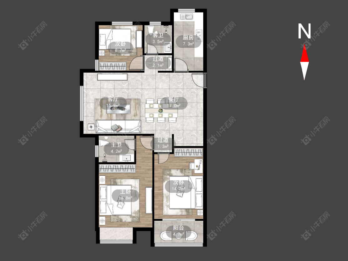 常州菱溪名居在售二手房源户型图_小牛看房