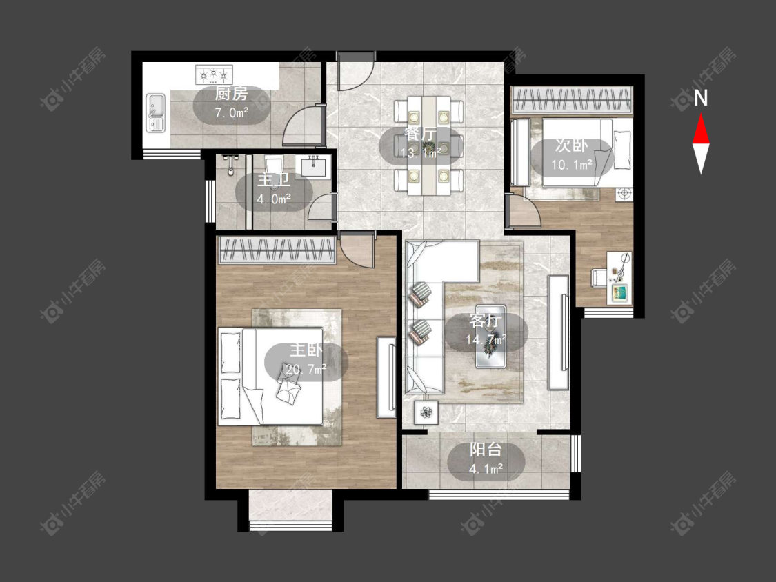 常州金玉华府在售二手房源户型图_小牛看房