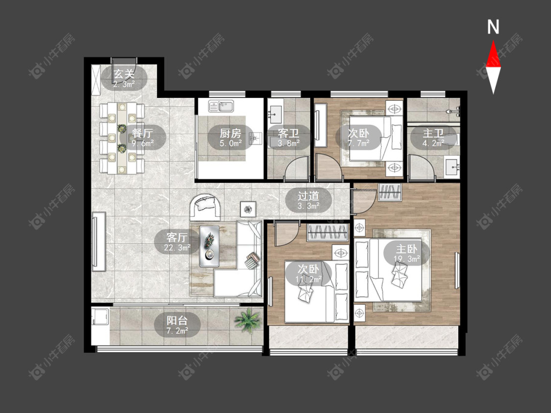 路劲美的竹林壹号房源户型图 常州路劲美的竹林壹号在售二手房源户型图_小牛看房