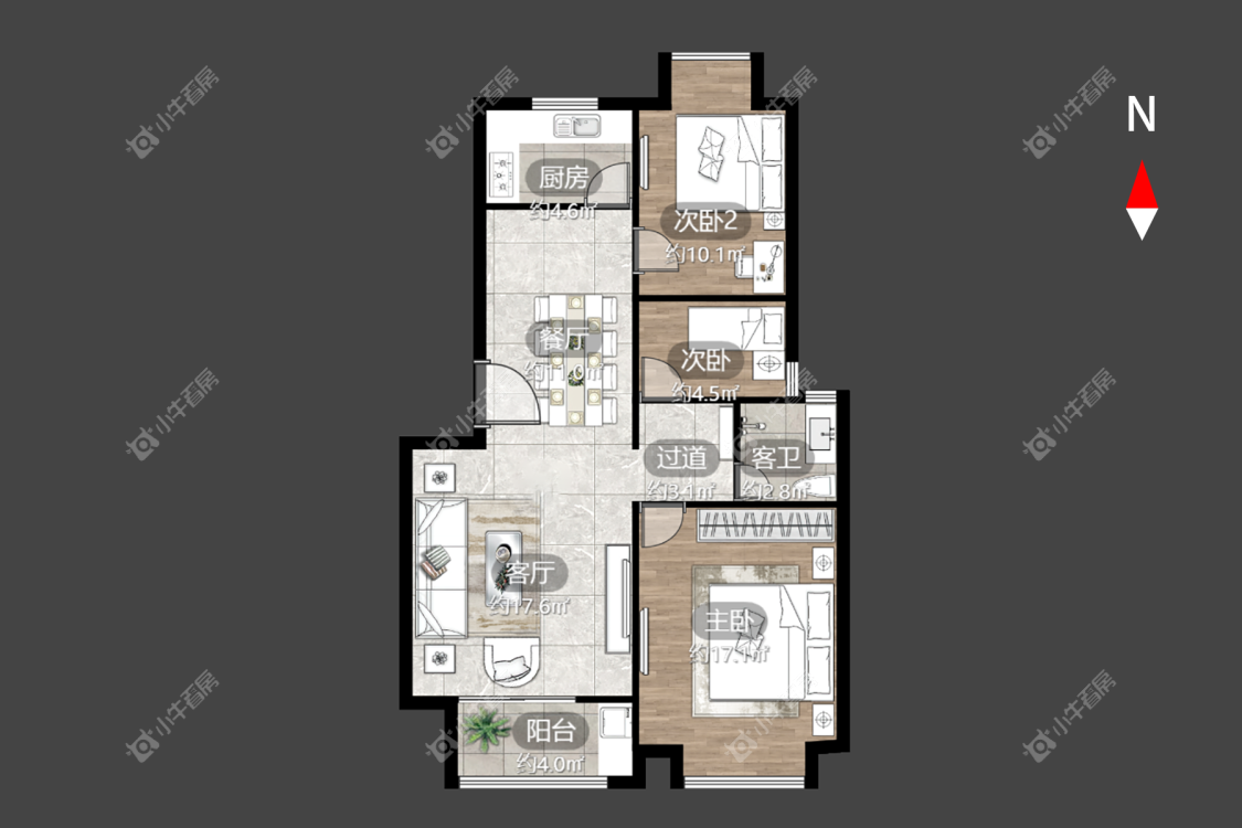 常州新城南都雅苑在租房源_小牛看房