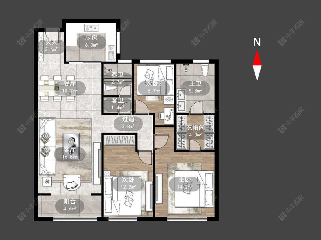 绿都万和城六区房源户型图 常州绿都万和城六区在售二手房源户型图_小牛看房